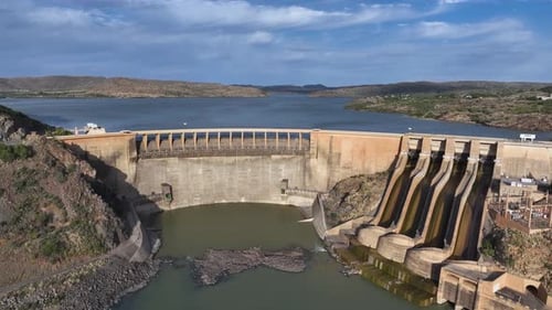 Water Reservoir Held Behind Hydro Electric Dam