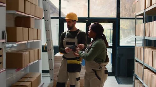 Chief Officer Preparing Warehouse Orders
