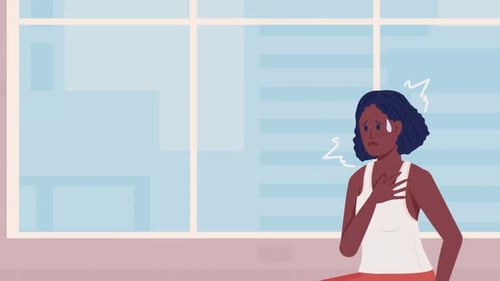 Animated Racing Heart Illustration