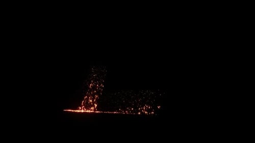 Golden Sparkle Glitter Line Motion Graphic Transition