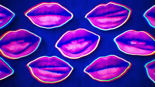 Vibrant Yummy Mouths Background