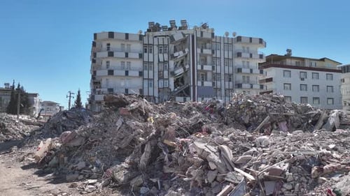 Luftbild des Erdbebens der Stadt Adiyaman
