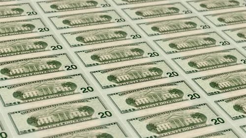 20 Money Printing Background Animation