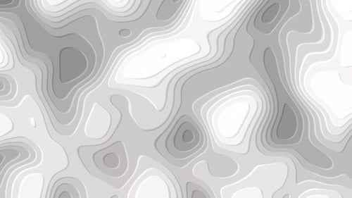 Abstract Fluid Contour Map Looping Background Animation
