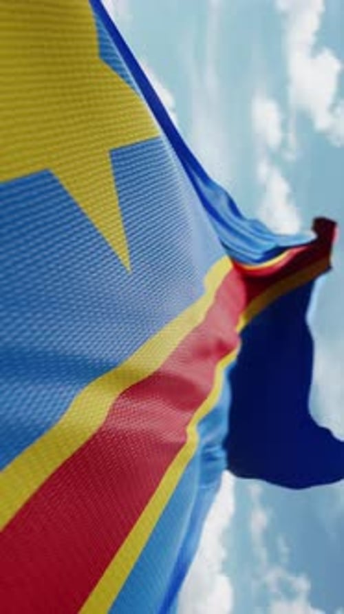 Democratic Republic of Congo Flag Waving Animation