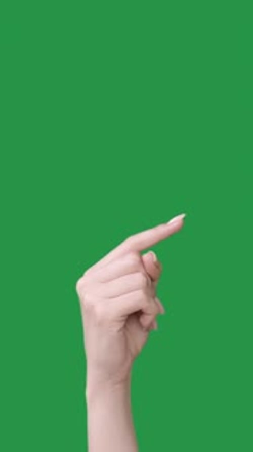 Indicador vertical apontando o dedo da mão publicitária