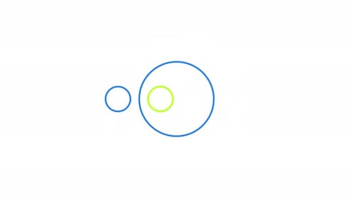 Rotierende Kreise beim Laden der Animation