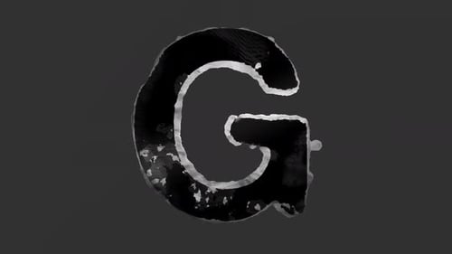 Grungy Ink Textured Title Reveal