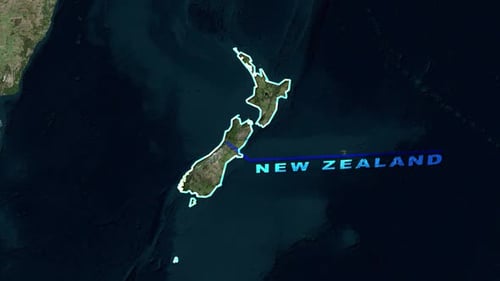 Global Earth Zoom Location Pinpoint Title Reveal