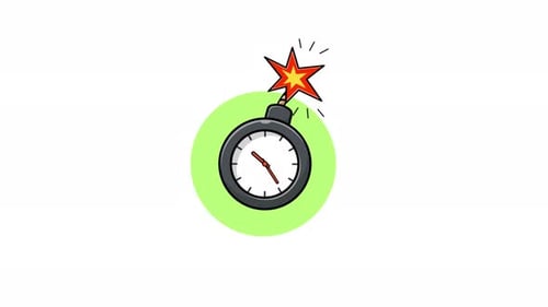 4k Time Bomb Animation Video