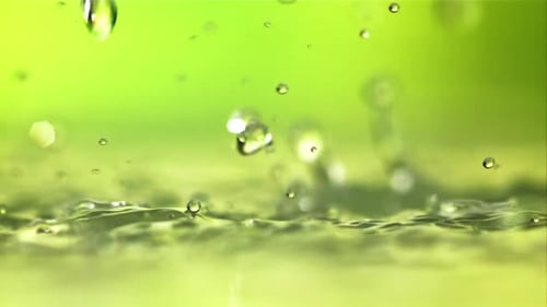 Rippling Water Abstract Bright Green Background