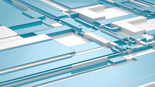 Animated 3D geometric loop background