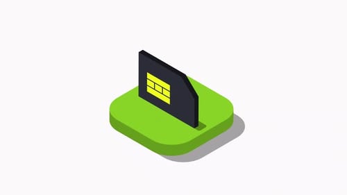 Sim Card Alpha Animation