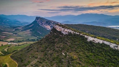 Aerial View Of Beautiful Nature And Hills