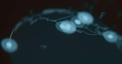 Futuristic Global Network Connections Background