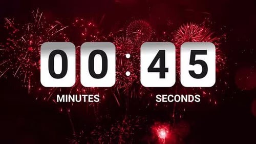 1 Minute Countdown Timer Happy New Year V3