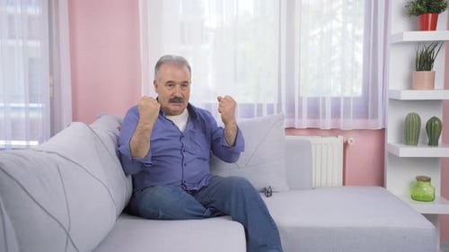 Self motivated old man.
