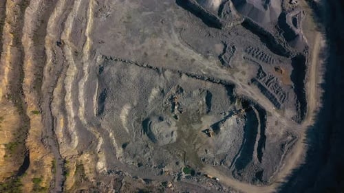 Aerial View Of Opencast Mining Quarry 7
