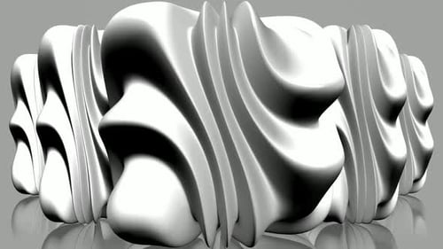 Fond blanc avec cubes de plasma, réflexion, rendu 3D exclusif, design unique