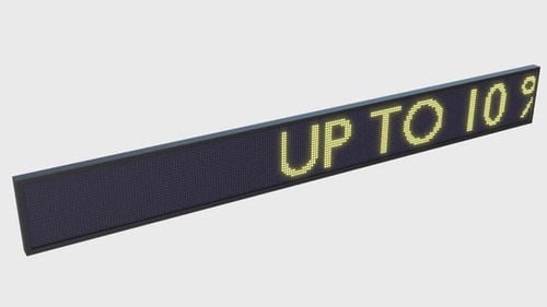 Scrolling LED Ticker Display Sales Promotion