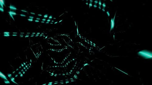 Renderización digital de fondo abstracto de túnel con purpurina