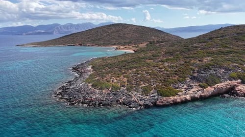 Aerial View of Cretan Coastline
