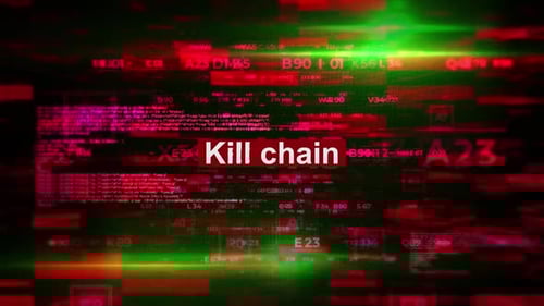 Futuristic Digital Code Stream Glitch Technology Background