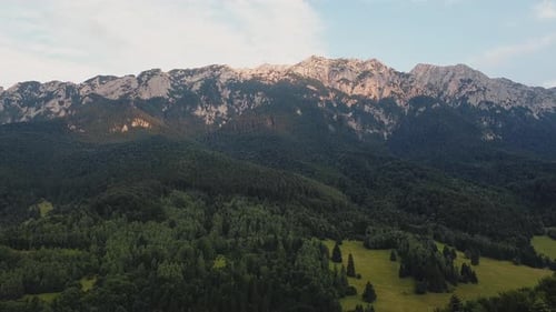 Explore breathtaking mountain peaks and lush fir forests in stunning landscape