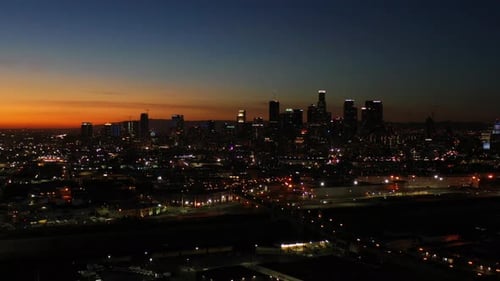 Tbilisi, Georgia: Aerial drone shot over a city beside the river in old Tbilisi located near river K