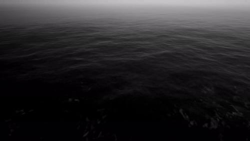 Black And White Mysterious Sea