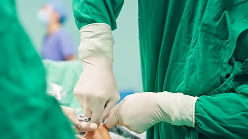 Laparoscopic Surgery in Hospital Operating Room