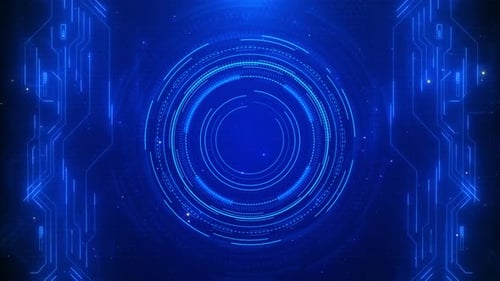 Digital futuristic tunnel metaverse Ai Cyberpunk data deep learning sci-fi hologram tunnel robotic,