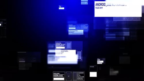 Technology Blue Background Loop