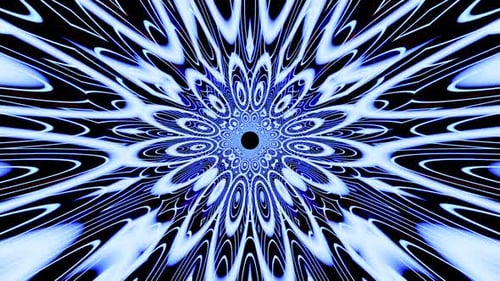 Blue Lines Vj Loop Kaleidoscope Background HD