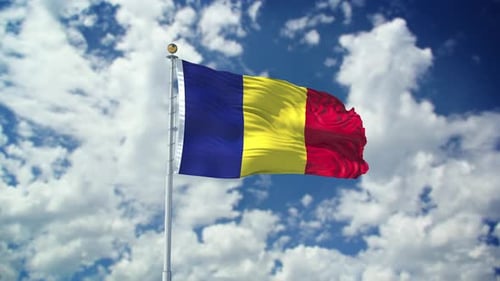 Romania Realistic Waving 4k