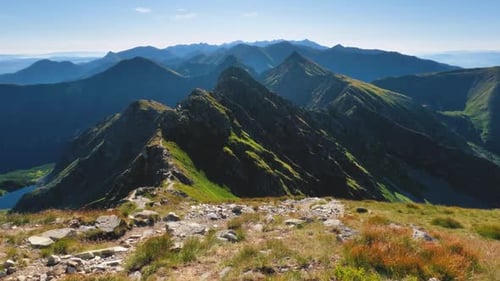 Beautiful View of Green Alps Mountains Trail Nature Background