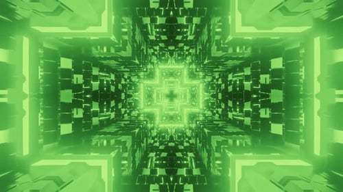 Neon Colorful Tunnel Motion Loop