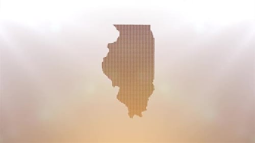 Kartenöffner des Bundesstaates Illinois