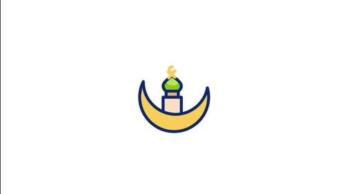 Animiertes Halbmond-Symbol