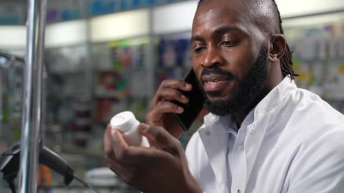 Pharmacy Expert of Color Consults Via Mobile