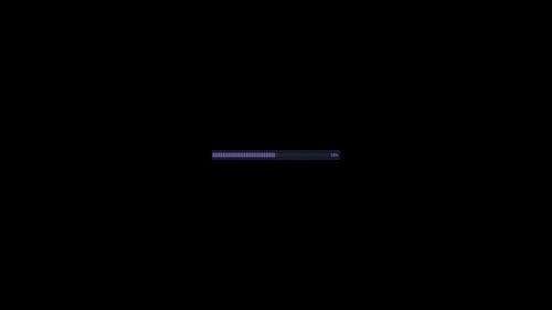 HUD Element Loading Line with Percentage Numbers