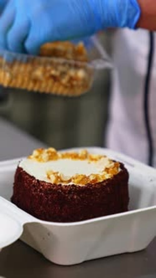 Decorating Delicious Mini Cake with Candy