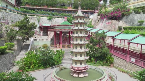Awesome view of the Kek Lok Si Temple, Penang, Malaysia