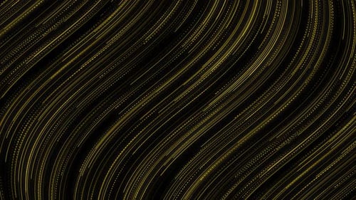 Dynamic Flowing Golden Lines and Particle Streaks Background