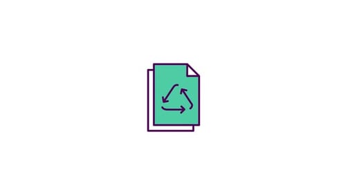 Paper Recycling Icon animation