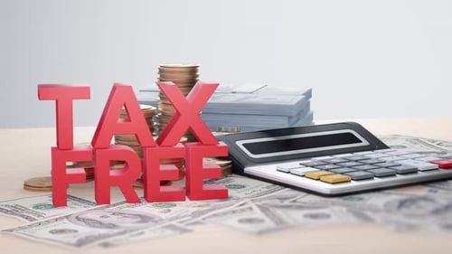 Tax-Free Income Visualization with Cash Stack and Budget Calculator