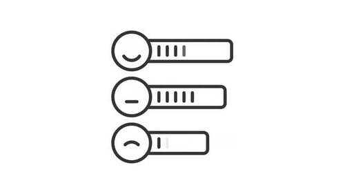 Flat Design Satisfaction Rating UI Elements Animation