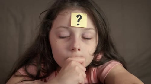Confused Child with Question Mark