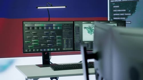 Dual Computer Monitors With Networking Software