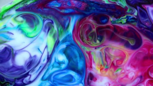 Abstract Colorful Ink Movements Spreads On Water Texture 392